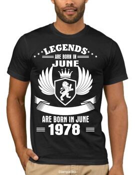 Μπλούζα T-shirt με στάμπα Legends are born in June