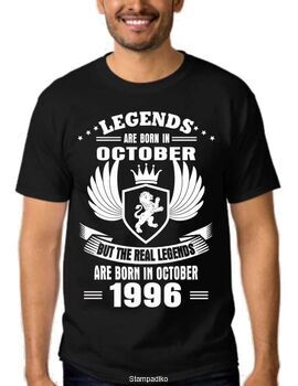 Μπλούζα T-shirt με στάμπα Legends are born in October