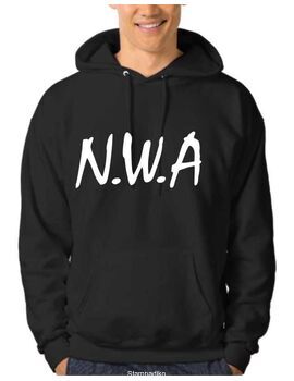 Μπλούζα φούτερ με κουκούλα με στάμπα Hip Hop NWA
