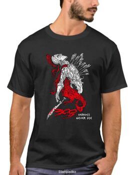 Μπλουζάκι με στάμπα Heroes Never Die