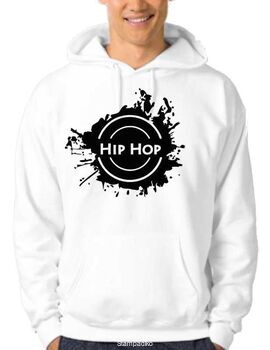Μπλούζα φούτερ με κουκούλα με στάμπα Hip Hop