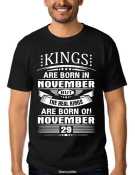 Μπλούζα T-shirt με στάμπα Kings are born on November