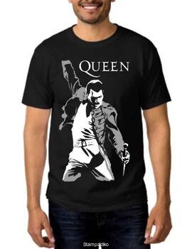 Μπλουζάκι,φούτερ κουκούλα & φούτερ χωρίς κουκούλα με στάμπα Freddie Mercury