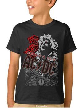 Παιδικό μπλουζάκι με στάμπα AC/DC  Black Ice