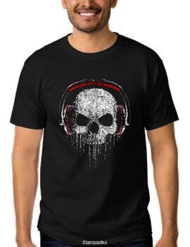 Μπλουζάκι Rock t-shirt Skull with Headphones