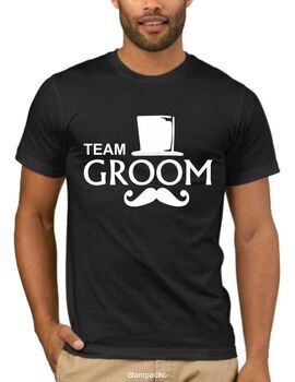 Μπλουζάκι με στάμπα Team Groom