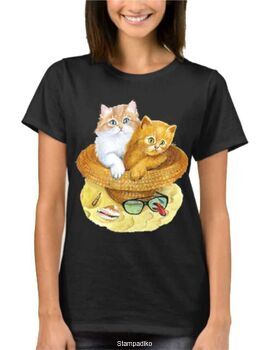 Μπλούζα t-shirt Cute Cat
