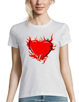 Μπλούζα t-shirt Fire Heart