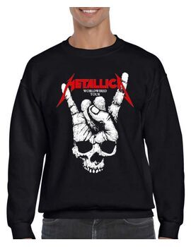 Μπλούζα Φούτερ με στάμπα Metallica WorldWired Tour