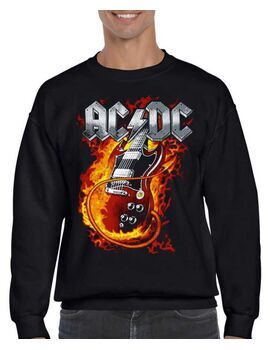Μπλούζα Φούτερ με στάμπα AC/DC Men's Thunderstruck Guitar
