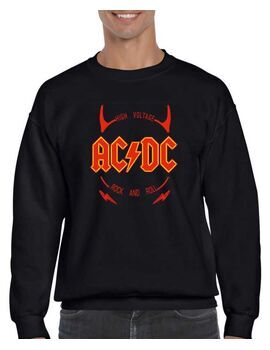 Μπλούζα Φούτερ με στάμπα AC/DC High Voltage Rock & Roll
