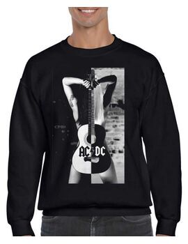 Μπλούζα Φούτερ με στάμπα AC/DC guitar my love