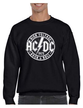Μπλούζα Φούτερ με στάμπα AC/DC High Voltage Official Rock n Roll