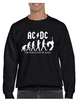 Μπλούζα Φούτερ με στάμπα AC/DC The Evolution of Rock