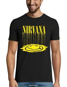 Rock t-shirt με στάμπα Nirvana Smiley Face