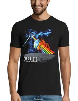 Rock t-shirt με στάμπα Pink Floyd Rainbow Attack Dark Side of the Moon Psychedelic Music T Shirt