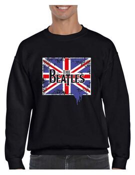 Μπλούζα Φούτερ με στάμπα The Beatles British Flag