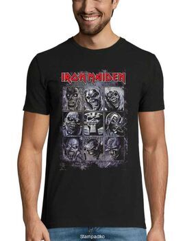 Heavy metal t-shirt με στάμπα Iron Maiden T Shirt Nine Eddies Montage Killers Logo