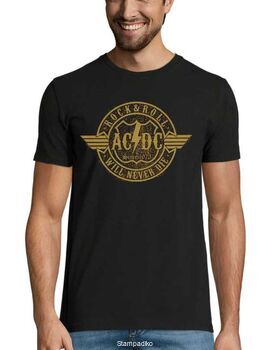 Rock t-shirt με στάμπα AC/DC - Rock & Roll Will Never Die
