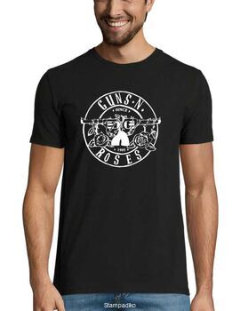 Rock t-shirt με στάμπα Guns N' Roses Bullet white Logo