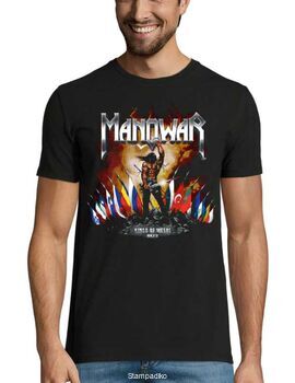 Heavy metal t-shirt με στάμπα Manowar Kings of Metal MMXIV