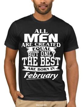 Μπλούζα T-shirt με στάμπα All Men Are Created Equal But Only The Best Are Born In September Birthday