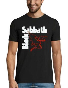 Heavy metal t-shirt με στάμπα Black Sabbath Flying Devil