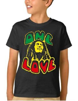 Παιδικό μπλουζάκι με στάμπα συγκροτήματος Bob Marley One Love