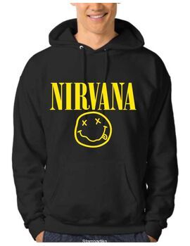 Μπλούζα Φούτερ με κουκούλα Nirvana Smiley Face