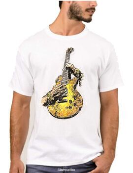 Mπλουζάκι με στάμπα guitar player art