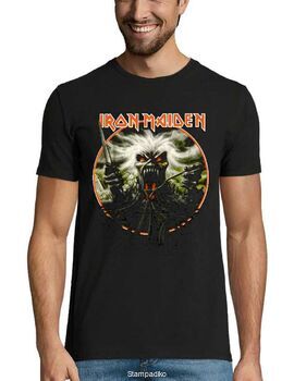 Heavy metal t-shirt με στάμπα Iron Maiden California Highway