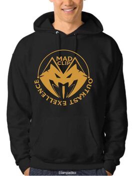 Μπλούζα φούτερ με κουκούλα με στάμπα Rap Mad Clip