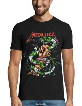 Heavy metal t-shirt με στάμπα Metallica Don't Tread On Me
