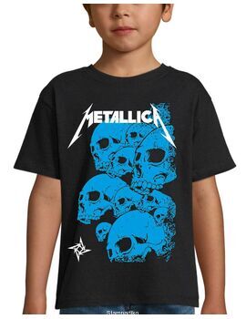 Παιδικό μπλουζάκι με στάμπα Metallica 10 Skulls
