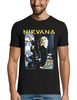 Rock t-shirt με στάμπα Nirvana Kurt Cobain