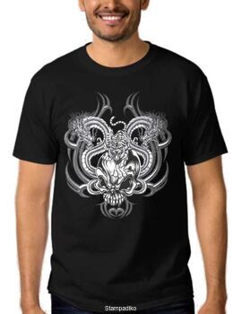 Μπλούζα t-shirt Dragon Tiger Skull