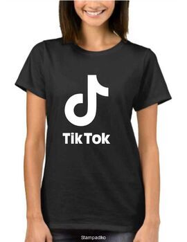 Μπλούζα t-shirt  με στάμπα Tik Tok