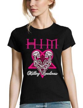 Γυναικείο Rock μπλουζάκι με στάμπα HIM Killing Loneliness