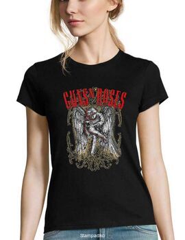 Γυναικείο Rock μπλουζάκι με στάμπα Guns N' Roses Sketched Cherub