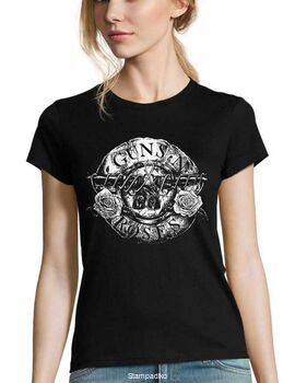 Γυναικείο Rock μπλουζάκι με στάμπα Guns N Roses Pistols