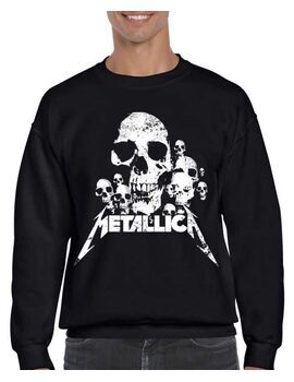 Μπλούζα Φούτερ με στάμπα Metallica skulls