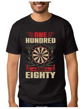 Μπλούζα t-shirt με στάμπα One Hundred And Eighty Darts t shirt