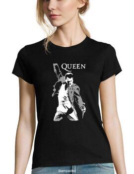 Γυναικείο Rock μπλουζάκι με στάμπα Freddie Mercury Queen