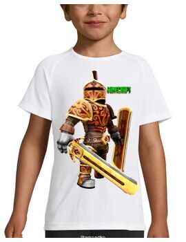 Μπλουζάκι με στάμπα Roblox Minecraft action Figure