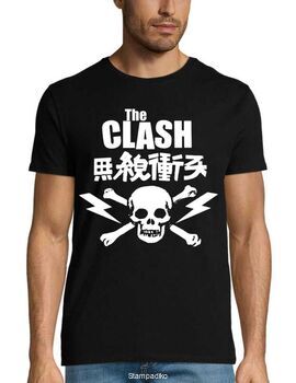 Rock Punk t-shirt με στάμπα The Clash T-Shirt - Bolt