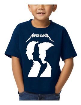 Παιδικό μπλουζάκι με στάμπα Metallica Band Silhouette Navy