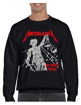 Μπλούζα Φούτερ με στάμπα Metallica And Justice for All