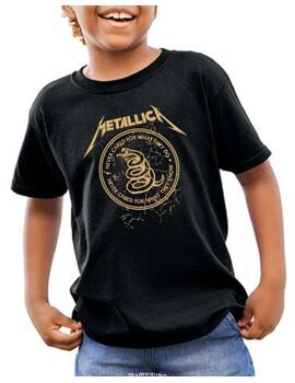 Παιδικό μπλουζάκι με στάμπα Metallica Never cared for what they do, never cared for what they know