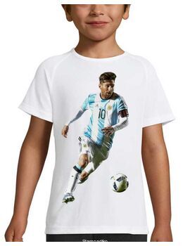 Mπλούζα με στάμπα Lionel Messi World Cup Argentina