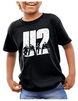 Παιδικό μπλουζάκι με στάμπα Great Creative U2 Rock Band